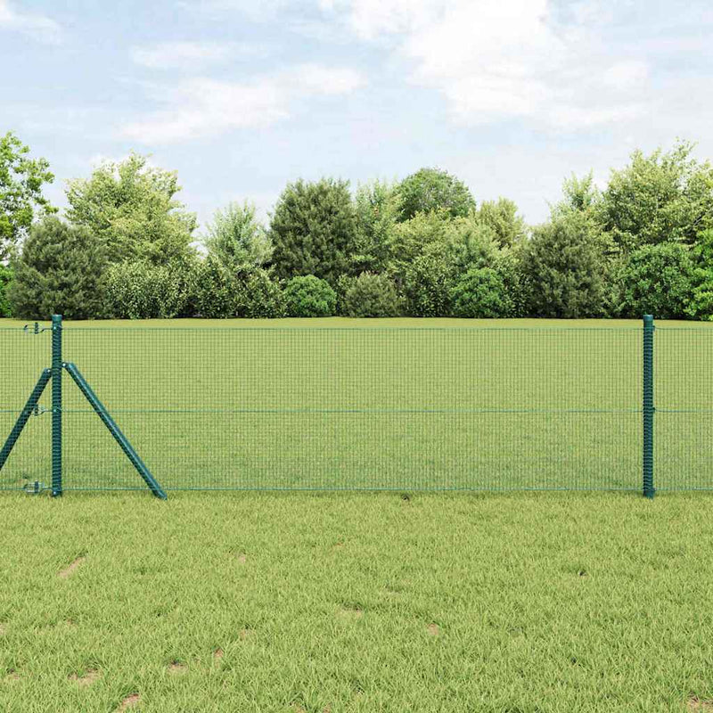 Load image into Gallery viewer, Vidaxl afrasteringspaal groen 10 x 0,6 m (12 x 12 mm gaas)
