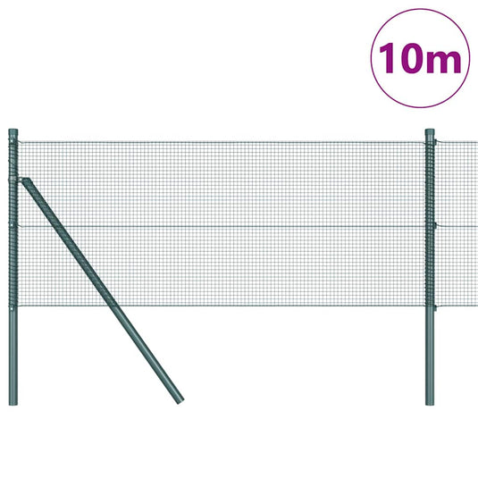 Vidaxl afrasteringspaal groen 10 x 0,8 m (12 x 12 mm gaas)