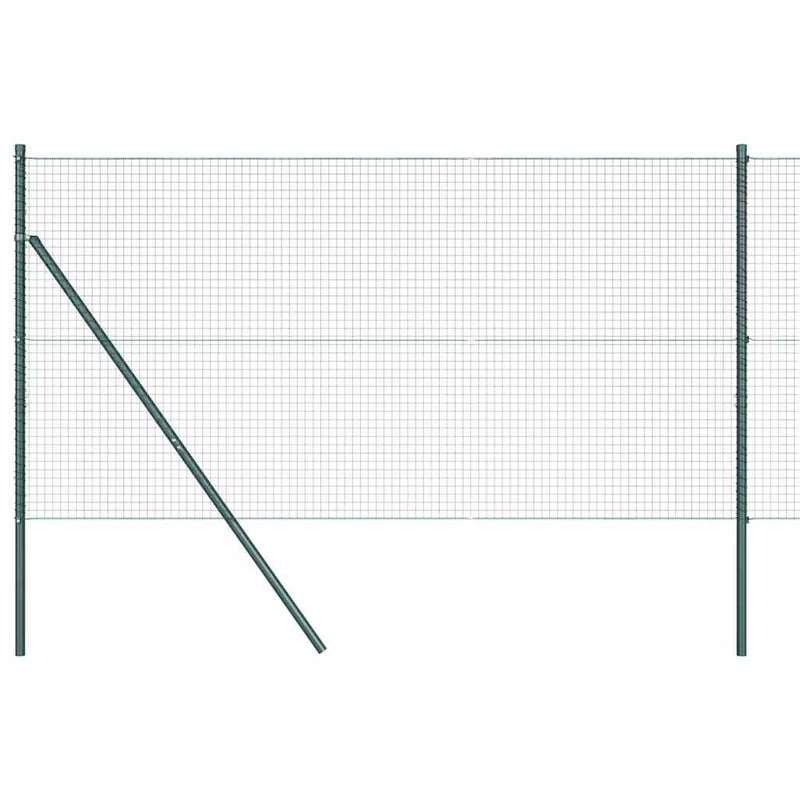 Load image into Gallery viewer, Vidaxl afrasteringspaal groen 10 x 1 m (25 x 25 mm gaas) staal
