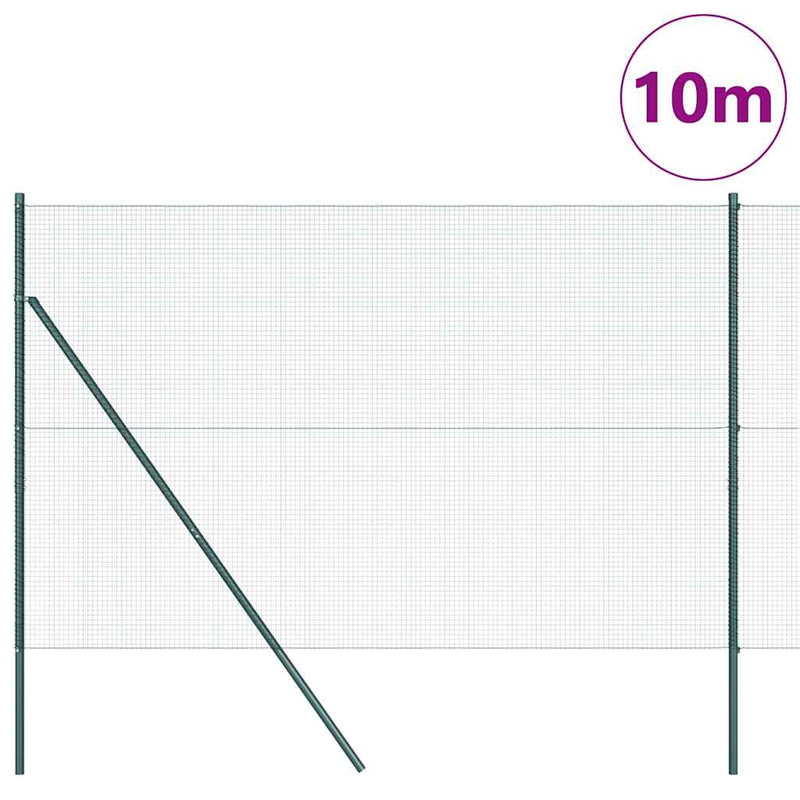 Afbeelding laden in galerijviewer, Vidaxl afrasteringspaal groen 10 x 1,6 m (16 x 16 mm gaas)
