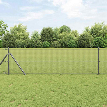 Vidaxl afrasteringspaal grijs 10 x 0,5 m (19 x 19 mm gaas) staal