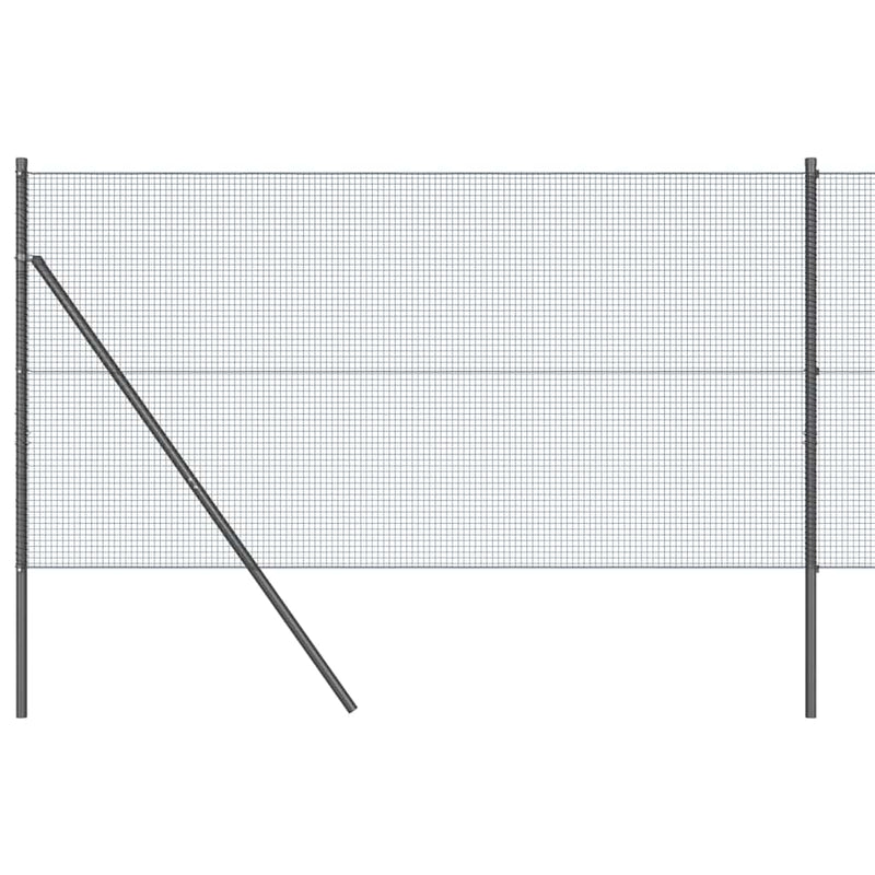 Load image into Gallery viewer, Vidaxl afrasteringspaal grijs 10 x 1 m (16 x 16 mm gaas) staal
