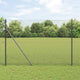 Vidaxl afrasteringspaal grijs 10 x 1,5 m (16 x 16 mm gaas)