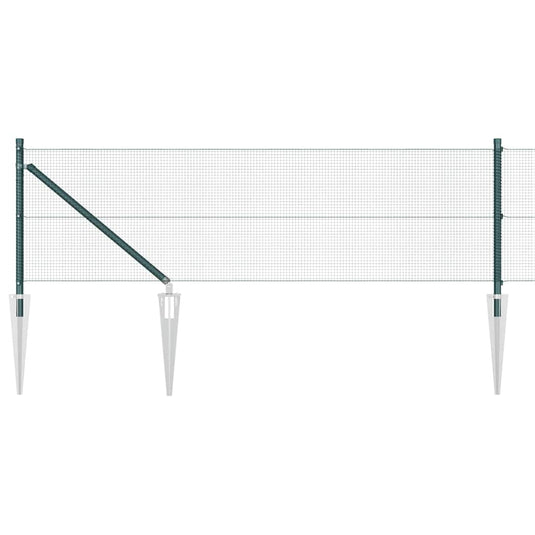 Vidaxl afrasteringspaal groen 10 x 0,8 m (12 x 12 mm gaas)