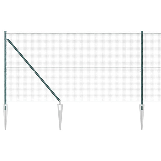 Vidaxl afrasteringspaal groen 10 x 1,2 m (19 x 19 mm gaas)