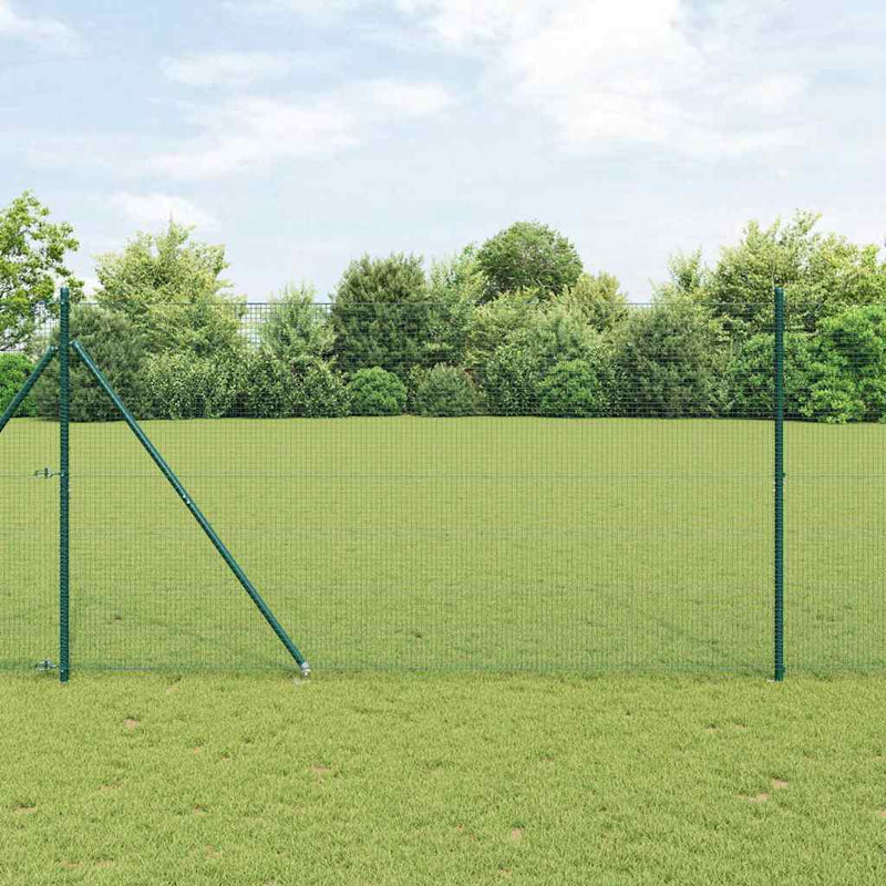 Load image into Gallery viewer, Vidaxl afrasteringspaal groen 10 x 1,4 m (19 x 19 mm gaas)
