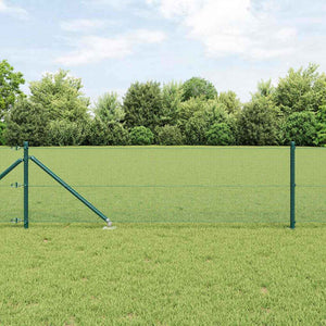 Vidaxl afrasteringspaal groen 25 x 0,4 m (12 x 12 mm gaas)
