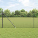 Vidaxl afrasteringspaal grijs 10 x 1 m (12 x 12 mm gaas) staal