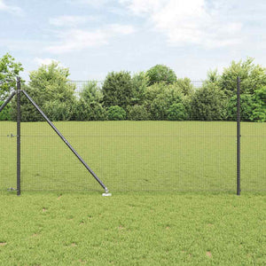 Vidaxl afrasteringspaal grijs 10 x 1,4 m (19 x 19 mm gaas)