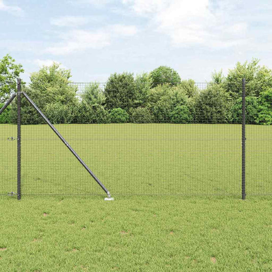 Vidaxl afrasteringspaal grijs 10 x 1,4 m (25 x 25 mm gaas)