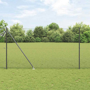Vidaxl afrasteringspaal grijs 10 x 1,6 m (16 x 16 mm gaas)
