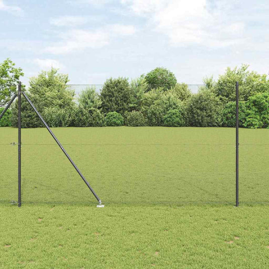 Vidaxl afrasteringspaal grijs 10 x 1,6 m (16 x 16 mm gaas)