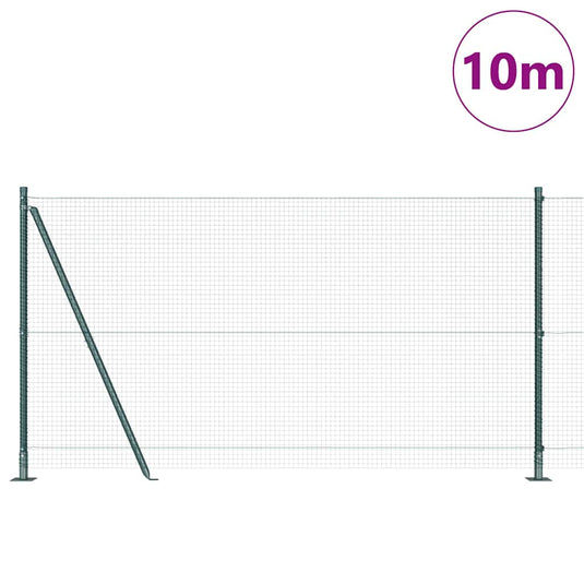 Vidaxl afrasteringspaal groen 10 x 1,2 m (19 x 19 mm gaas)
