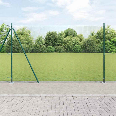 Vidaxl afrasteringspaal groen 10 x 1,6 m (25 x 25 mm gaas)