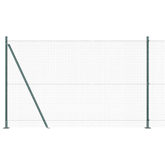 Vidaxl afrasteringspaal groen 10 x 1,6 m (25 x 25 mm gaas)