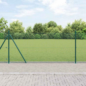 Vidaxl afrasteringspaal groen 25 x 1 m (12 x 12 mm gaas) staal