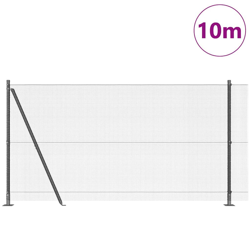 Afbeelding laden in galerijviewer, Vidaxl afrasteringspaal grijs 10 x 1,2 m (12 x 12 mm gaas)
