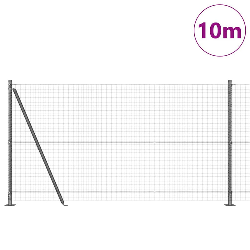 Load image into Gallery viewer, Vidaxl afrasteringspaal grijs 10 x 1,2 m (25 x 25 mm gaas)
