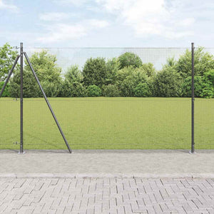 Vidaxl afrasteringspaal grijs 10 x 1,4 m (16 x 16 mm gaas)