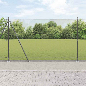 Vidaxl afrasteringspaal grijs 10 x 1,6 m (12 x 12 mm gaas)