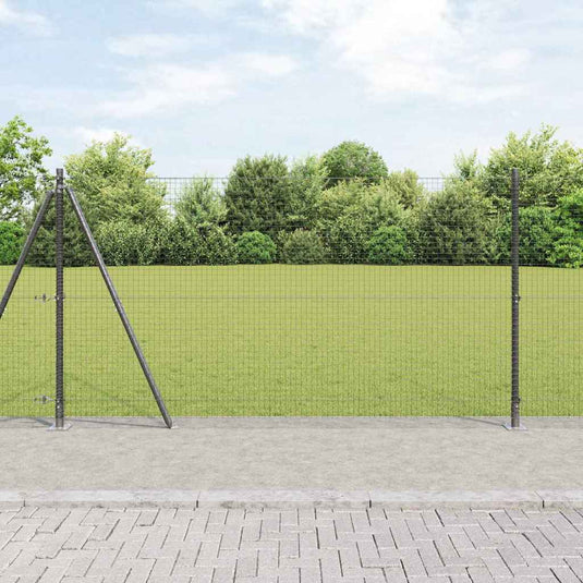 Vidaxl afrasteringspaal grijs 25 x 1,2 m (25 x 25 mm gaas)