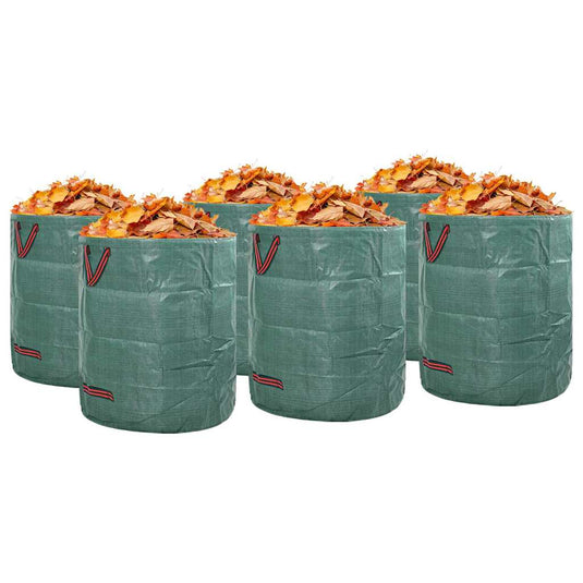 Vidaxl tuinafvalzakken 12 pcs groen 67 x 67 x 75,5 cm polypropyleen