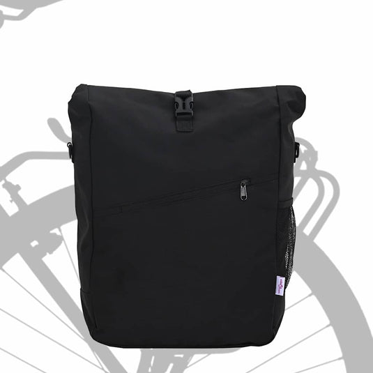 Vidaxl fietstas zwart 33 x 16 x 60 cm polyester