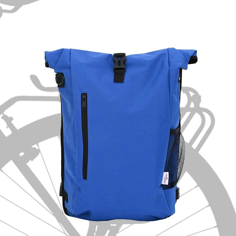 Load image into Gallery viewer, Vidaxl fietstas blauw 31 x 13 x 58 cm polyester
