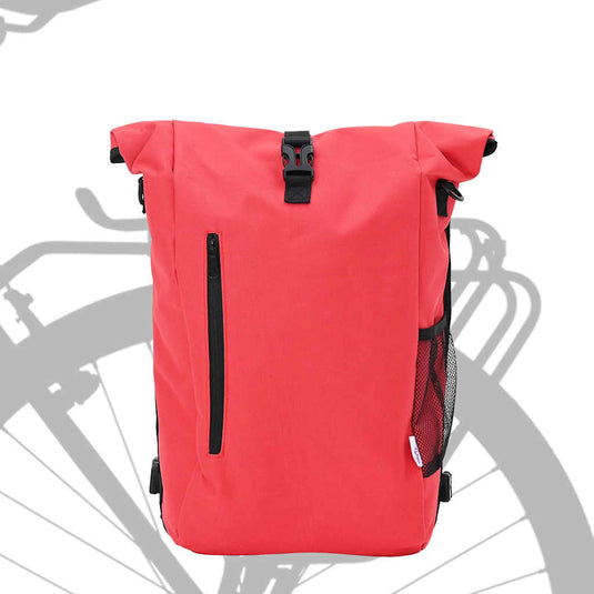 Vidaxl fietstas rood 31 x 13 x 58 cm polyester