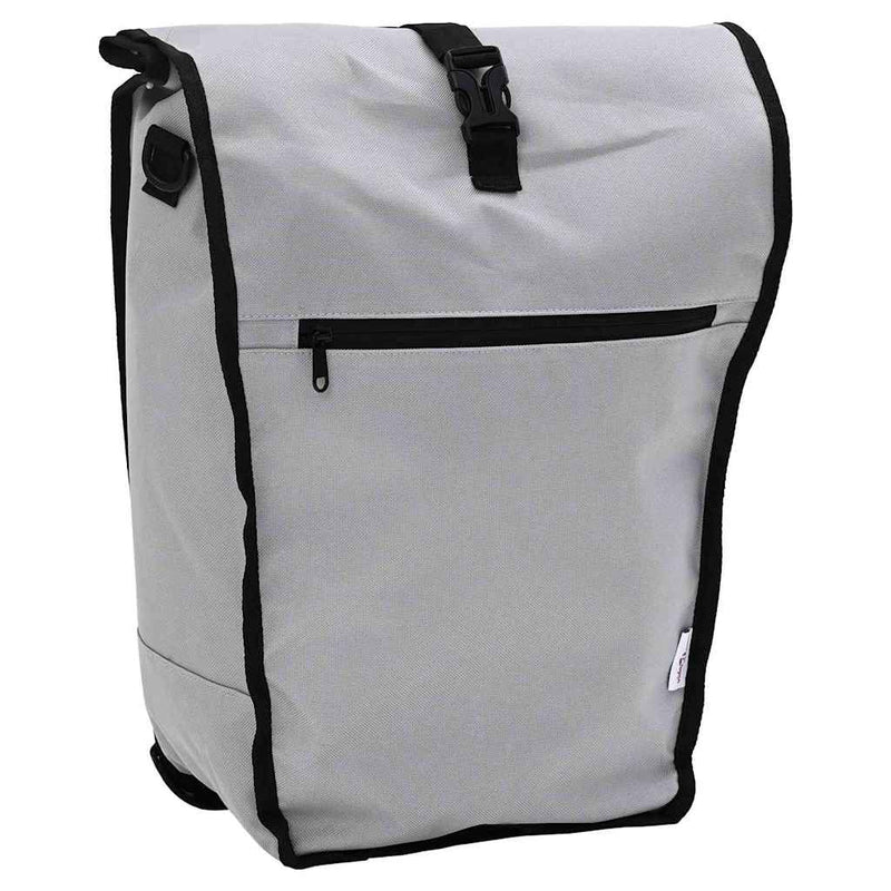 Load image into Gallery viewer, Vidaxl fietstas grijs 34 x 16 x 59 cm polyester
