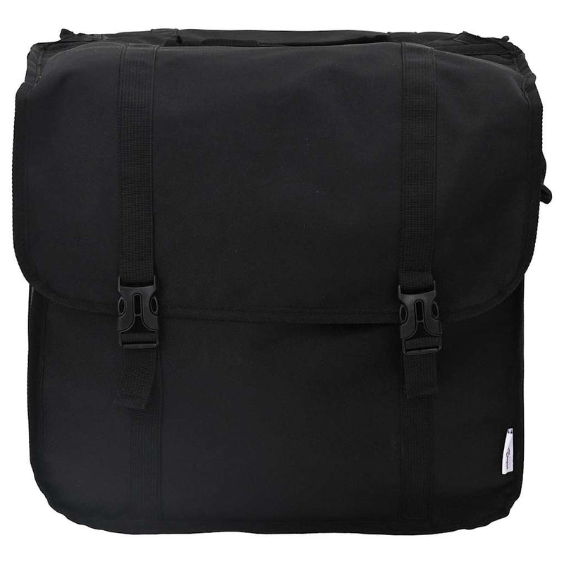 Afbeelding laden in galerijviewer, Vidaxl fietstas zwart 40 x 18.5 x 35 cm polyester
