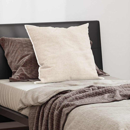 Vidaxl hoofdkussen met kussen wit 80 x 80 cm veren