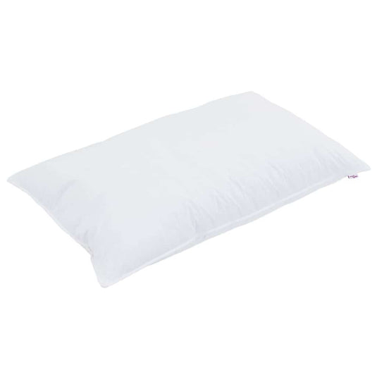 Vidaxl hoofdkussen met kussen wit 40 x 80 cm katoen