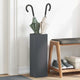 Vidaxl paraplu standaard antraciet 15,5 x 15,5 x 49 cm metaal