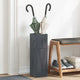 Vidaxl regen paraplu standaard antraciet 15,5 x 15,5 x 49 cm staal