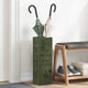 Vidaxl regen paraplu standaard olijfgroen 15,5 x 15,5 x 49 cm staal