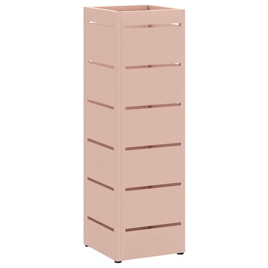 Vidaxl paraplu standaard met opslag roze 15,5 x 15,5 x 49 cm metaal