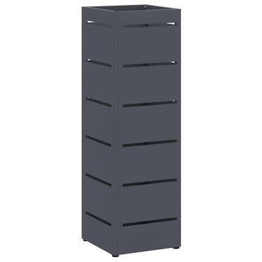 Vidaxl paraplu standaard antraciet 15,5 x 15,5 x 49 cm metaal