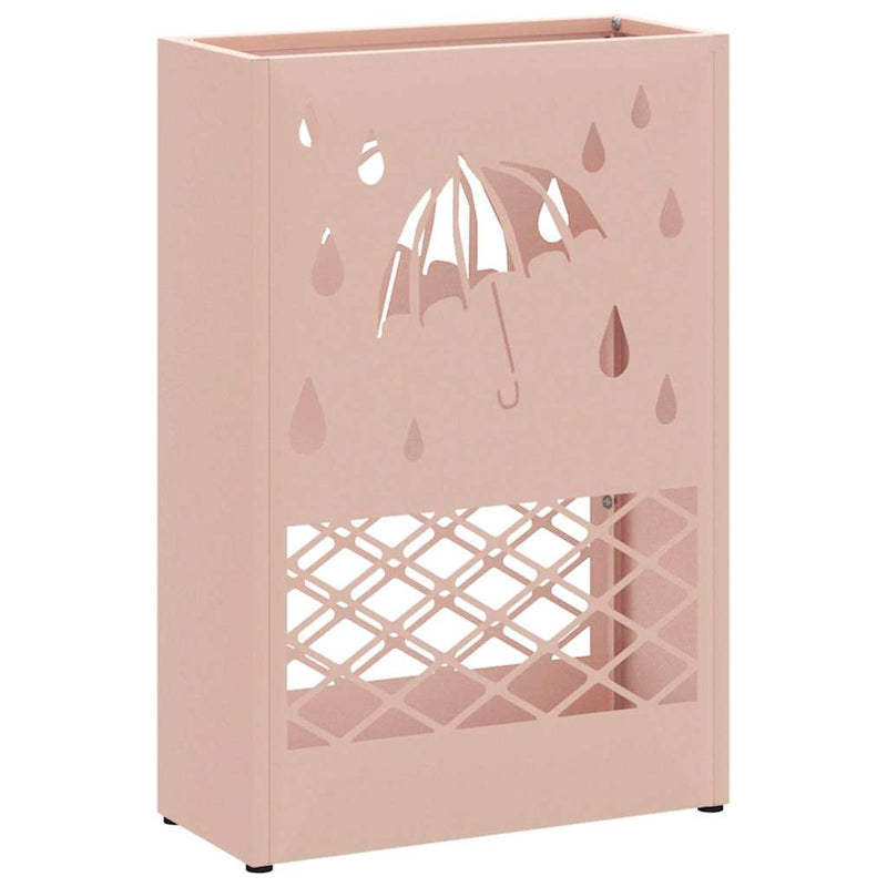 Load image into Gallery viewer, Vidaxl paraplu standaard roze 28 x 12 x 41 cm staal
