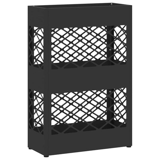 Vidaxl paraplu standaard zwart 28 x 12 x 41 cm staal
