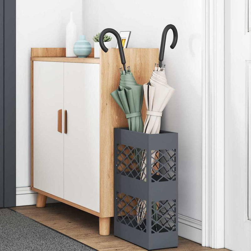 Load image into Gallery viewer, Vidaxl paraplu standaard antraciet 28 x 12 x 41 cm staal
