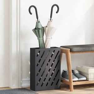 Vidaxl paraplu standaard zwart 28 x 12 x 41 cm staal
