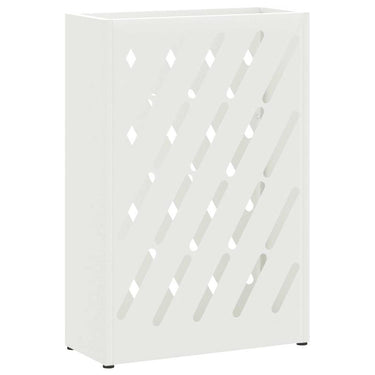 Vidaxl paraplu standaard wit 28 x 12 x 41 cm staal