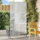 Vidaxl privacyscherm grijs 100 x 50 x 180 cm staal