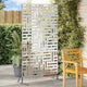 Vidaxl privacyscherm grijs 100 x 50 x 180 cm staal