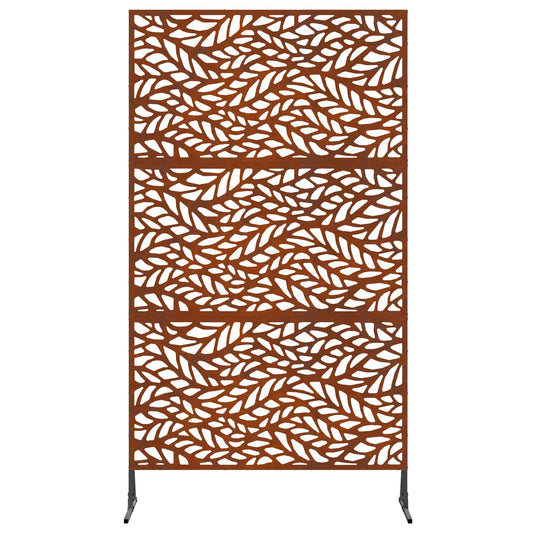 Vidaxl privacyscherm grijs 100 x 50 x 180 cm cortenstaal