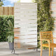 Vidaxl privacyscherm grijs 100 x 50 x 180 cm staal