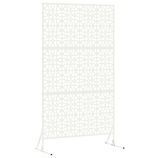 Vidaxl privacyscherm wit 100 x 50 x 180 cm staal