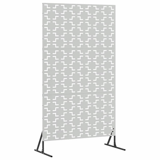 Vidaxl privacyscherm grijs 100 x 50 x 180 cm staal