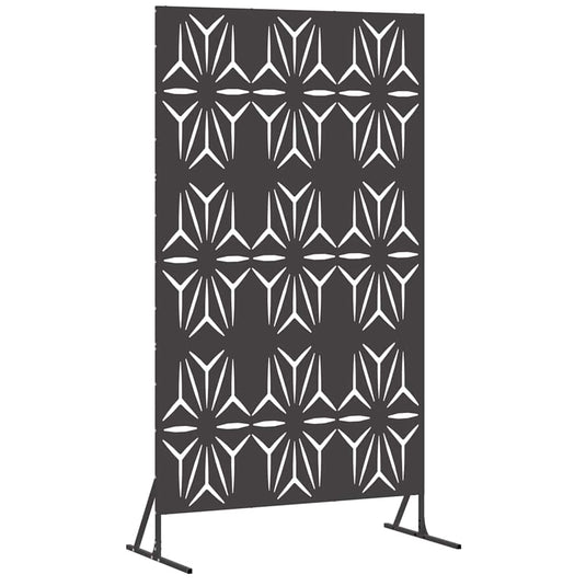 Vidaxl privacyscherm zwart 100 x 50 x 180 cm staal